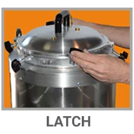 Latch step: latch the lid
